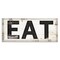 Stupell Industries Eat Typography Vintage Sign Canvas Wall Art